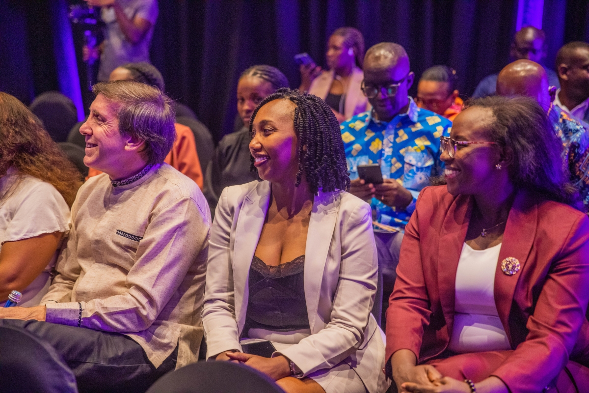 Smiles all around as participants enjoy performances celebrating the Isoko y'Ubuzima project's lasting impact on water, sanitation and community well-being. Photo by Craish Bahizi
