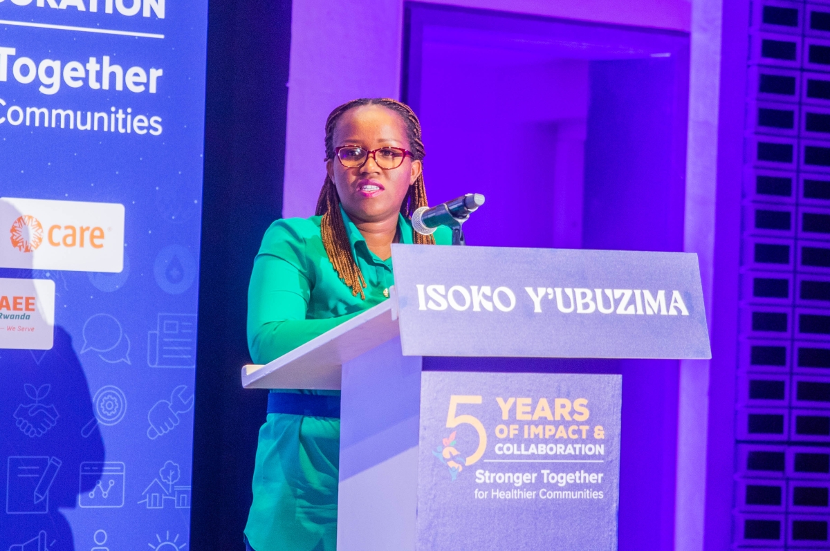 Gemma Maniraruta, Director General of Water and Sanitation at the Ministry of Infrastructure, says the project boosted water access and sanitation, calling for lasting upkeep of the gains. Photo by Craish Bahizi