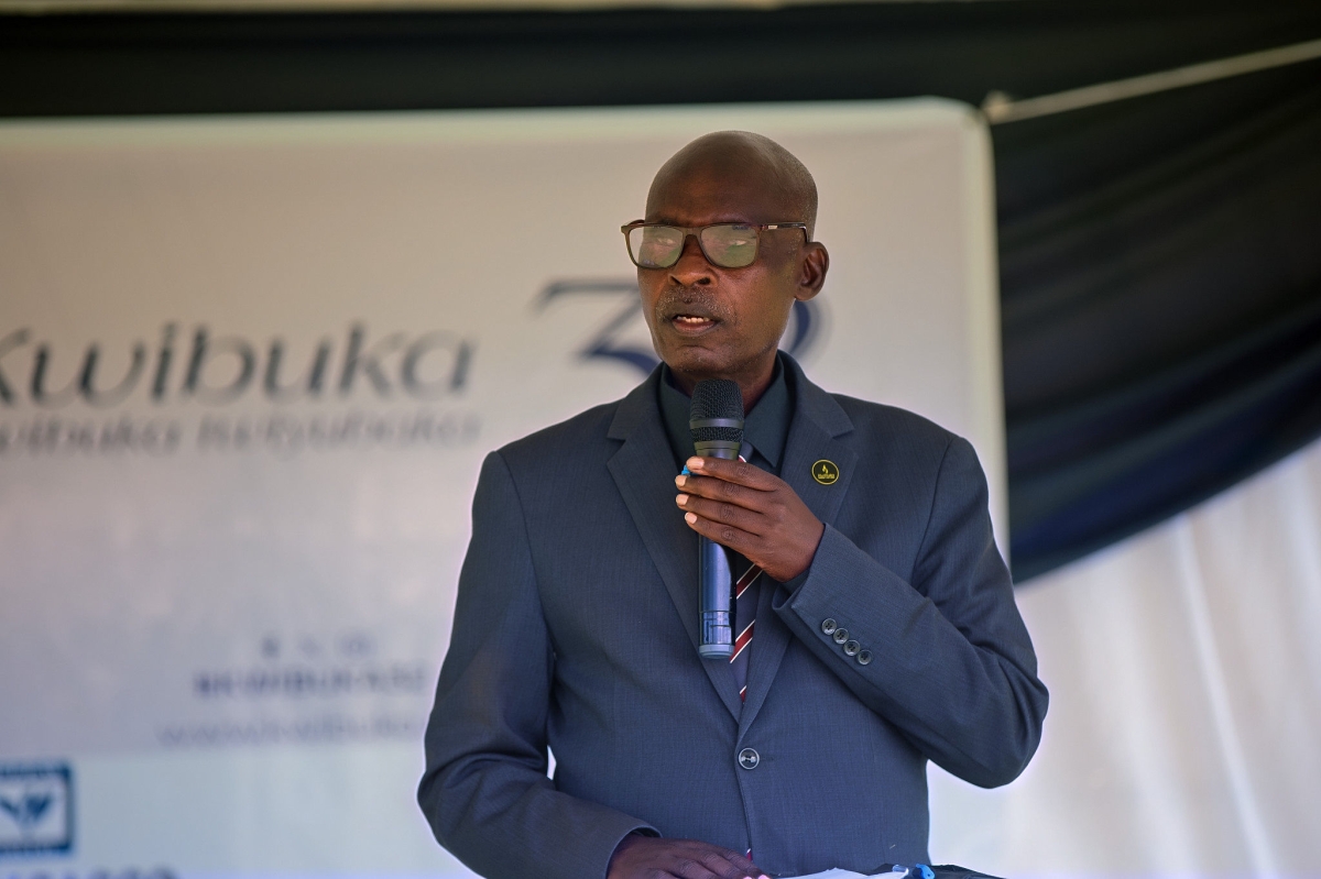 Thacien Nshimiyimana, the president of Pfunda Tea Farmers’ Cooperative (COOPT)