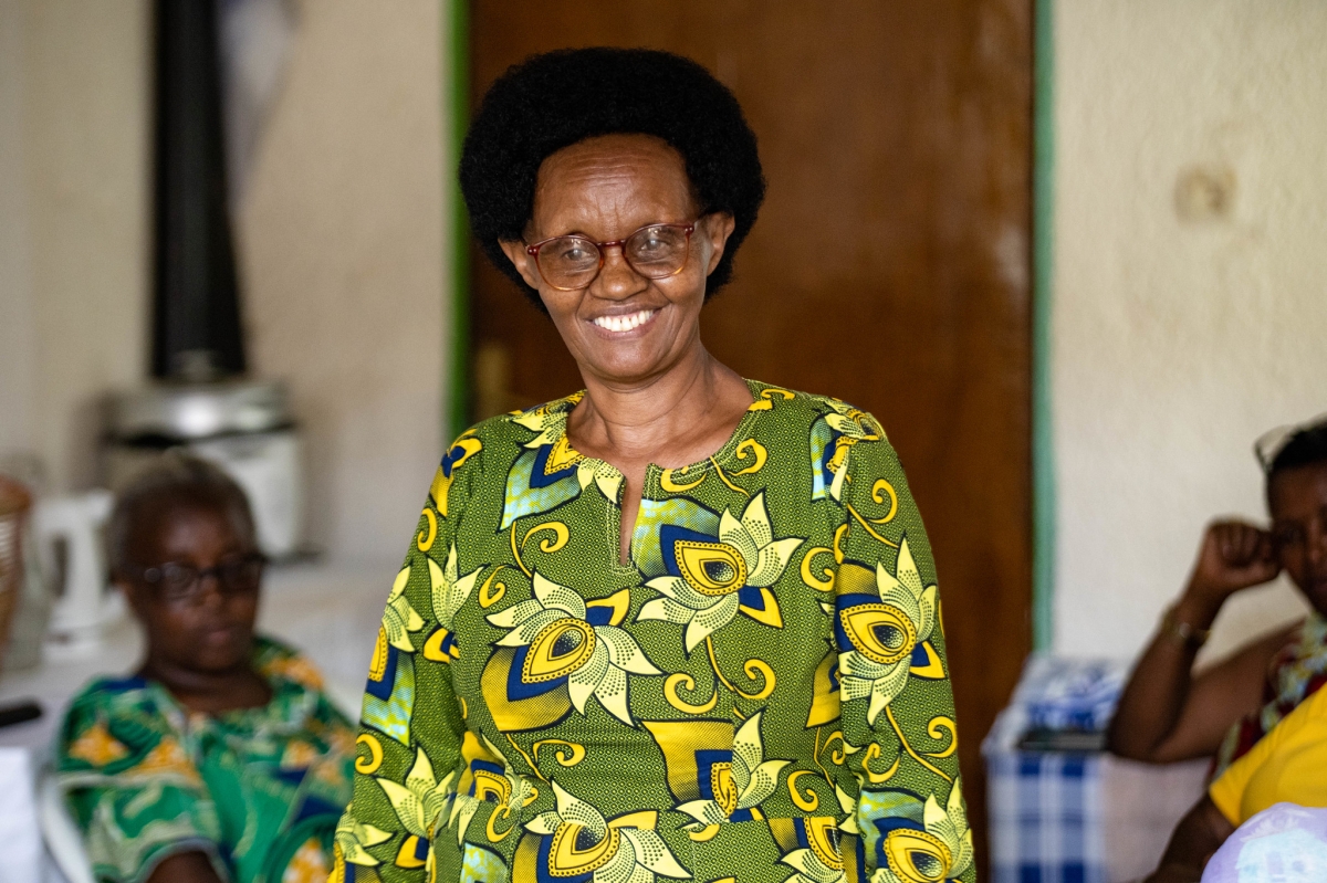 Debura Madama, shares her testimony at the event.