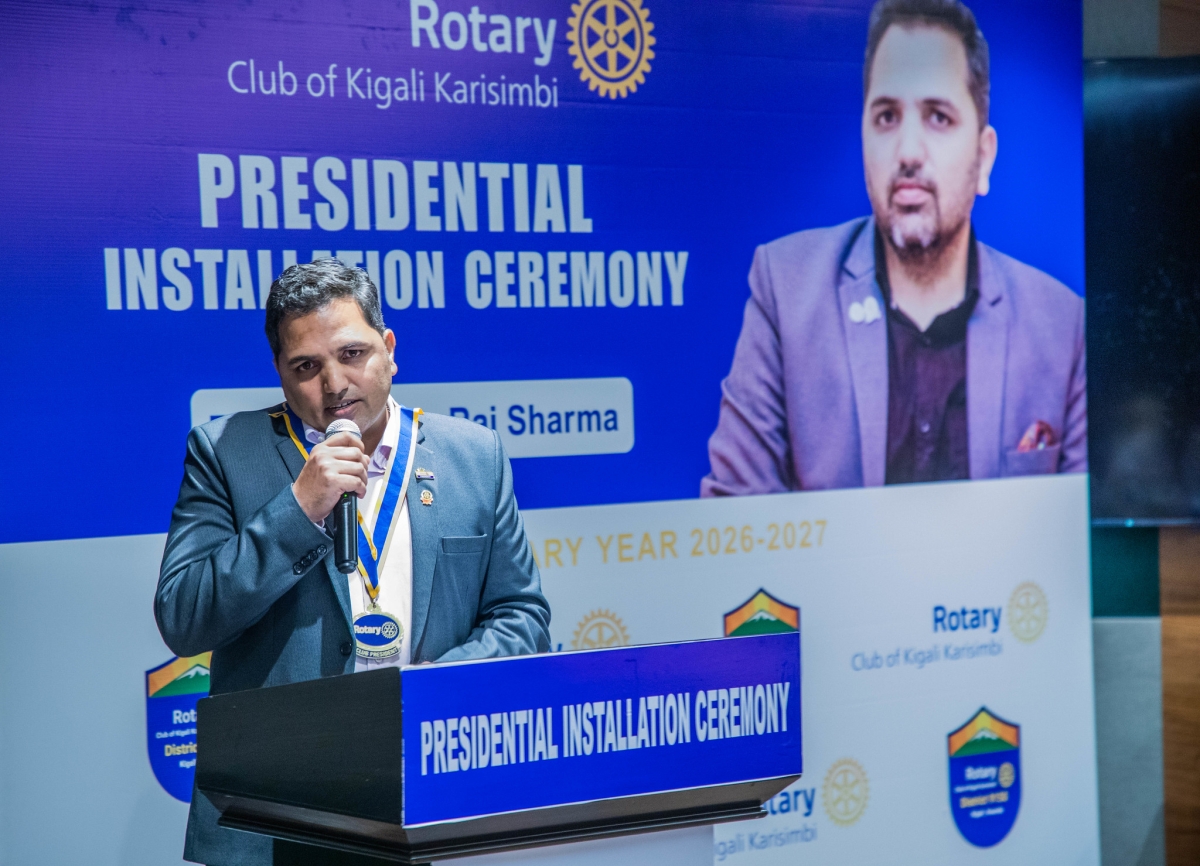 Hem Raj Sharma was installed as the new president to serve a one-year term.