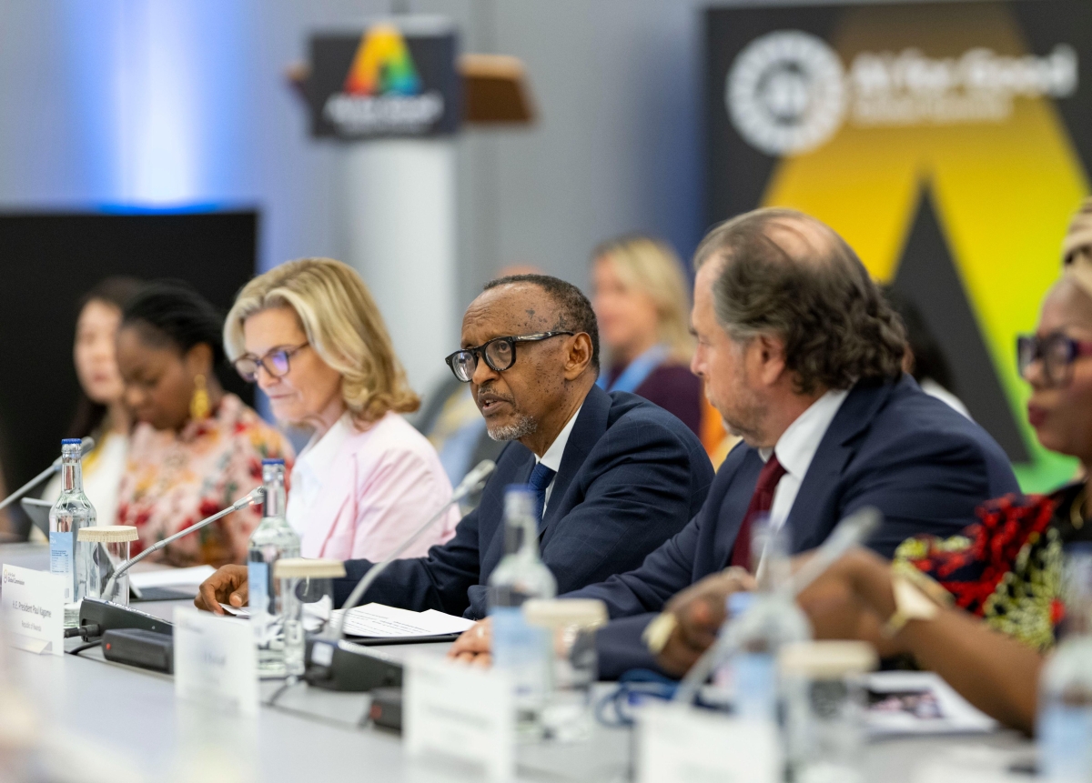 President Paul Kagame at the launch of the United Nations-backed commission in Geneva, Switzerland, on Wednesday, July 8.