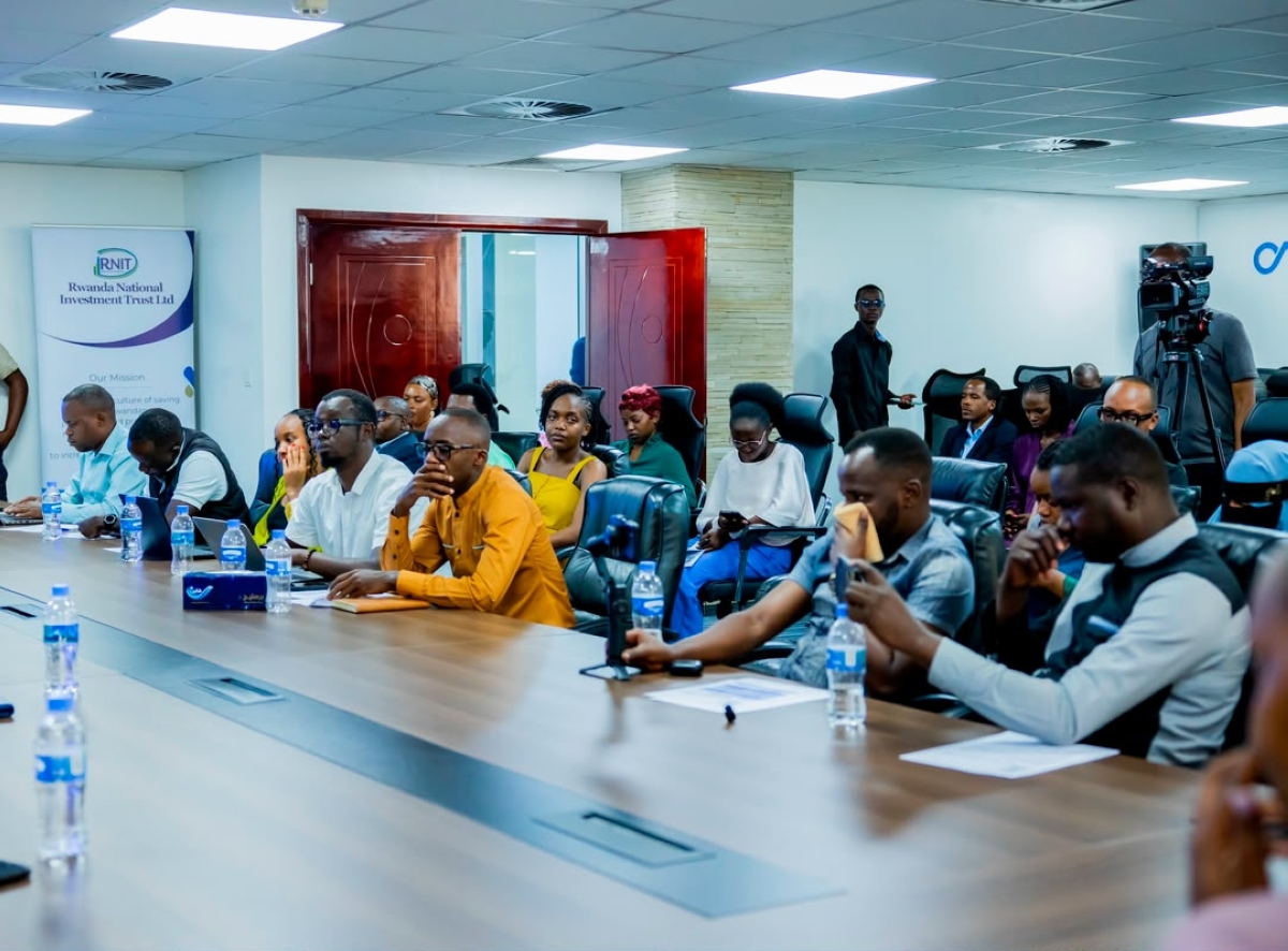 Journalists during the press conference