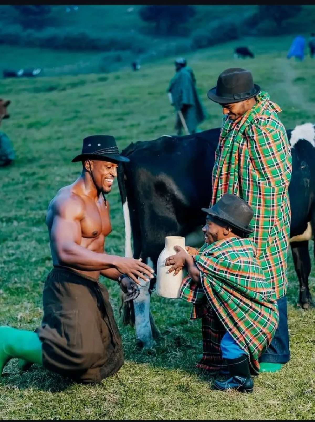 Ashton Hall, ranked No. 41 on Forbes’ Top Creators list with earnings of $10 million, visits Bigogwe in Rwanda during his African tour. COURTESY.