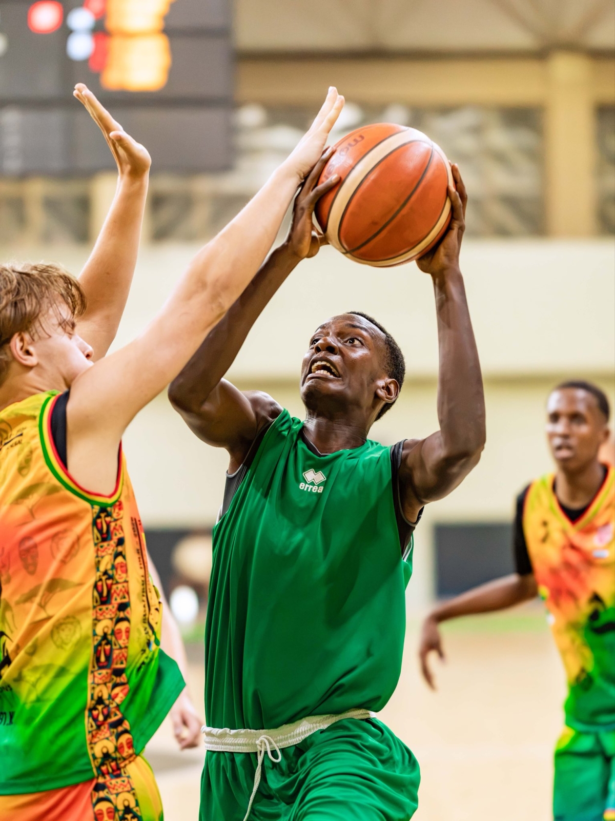 U18 National team during a training session of the preparations for the FIBA Zone 5 U-18 AfroBasket Qualifiers, scheduled to take place in Cairo, Egypt, from July 23 to 29. Courtesy