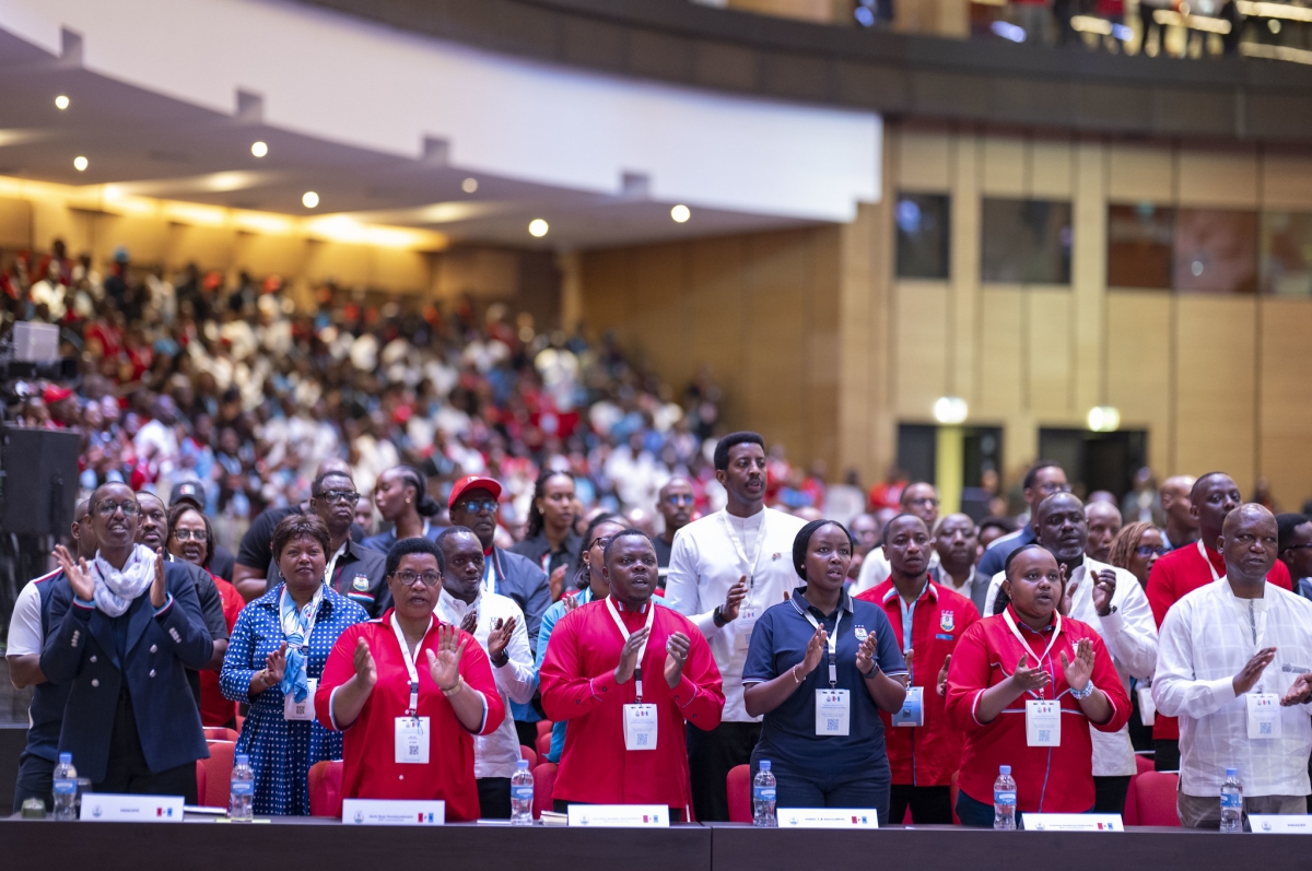 Members of RPF-Inkotanyi, attend the party’s Bureau Politique meeting in Rusororo, on Friday, July 17. Courtesy