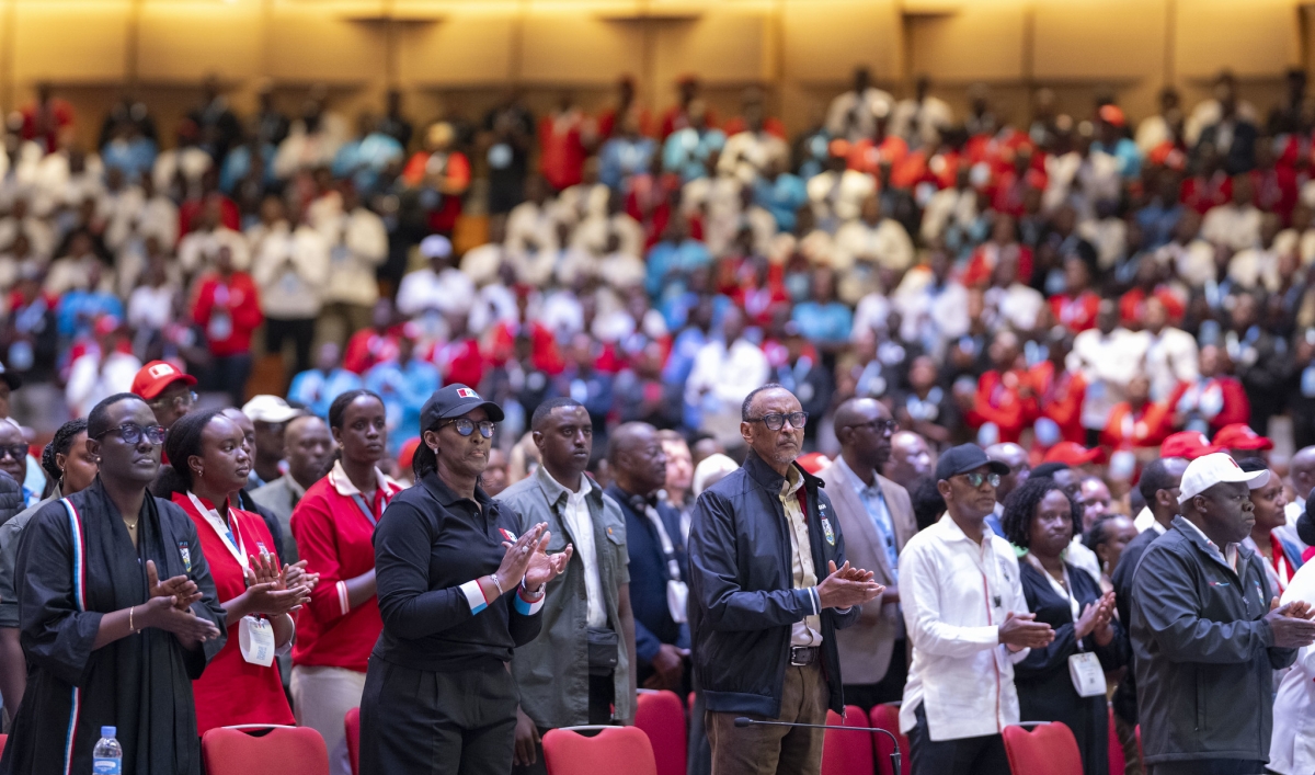 President Paul Kagame and First Lady Jeannette Kagame at the meeting
