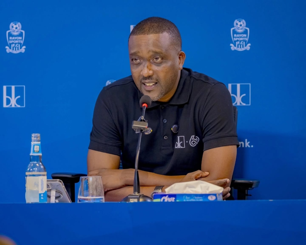 BK Chief Digital and Retail Officer Desire Rumanyika addresses journalists during the sing ceremony in Kigali on Friday, July 17. Courtesy