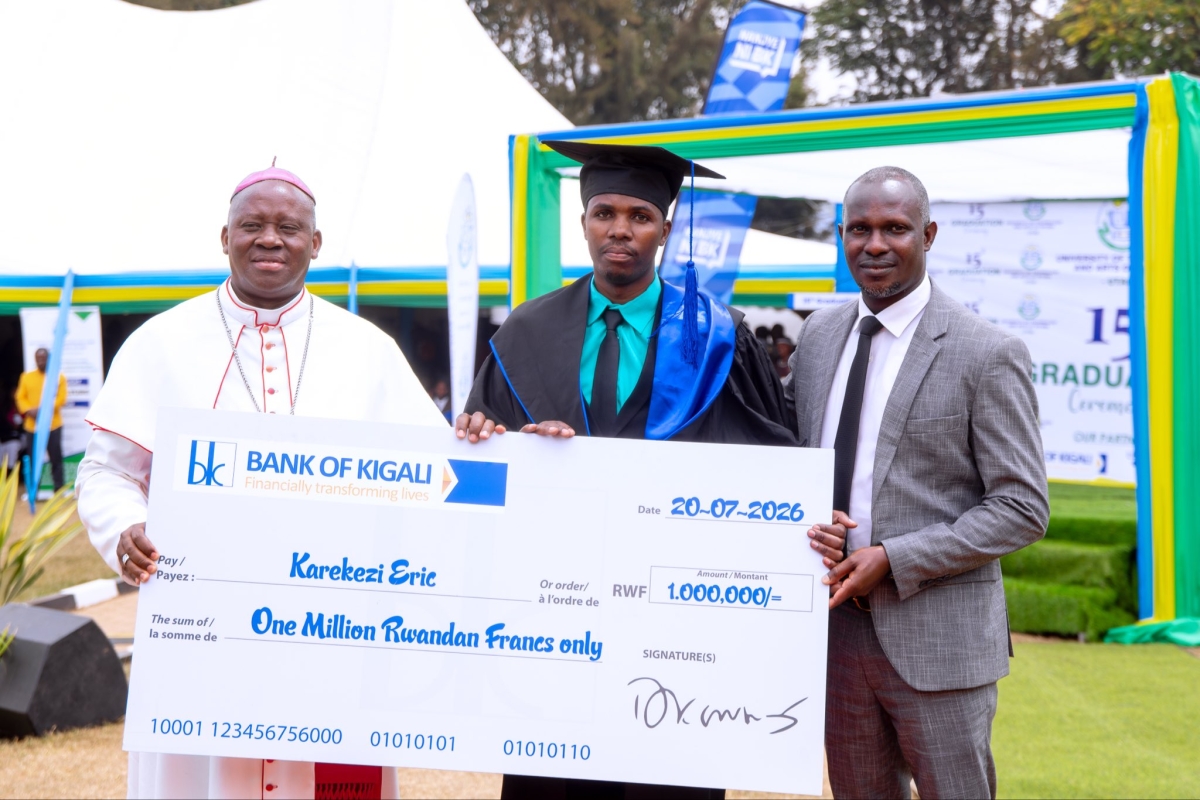 Bank of Kigali rewards top UTAB graduates, expands partnership beyond academics