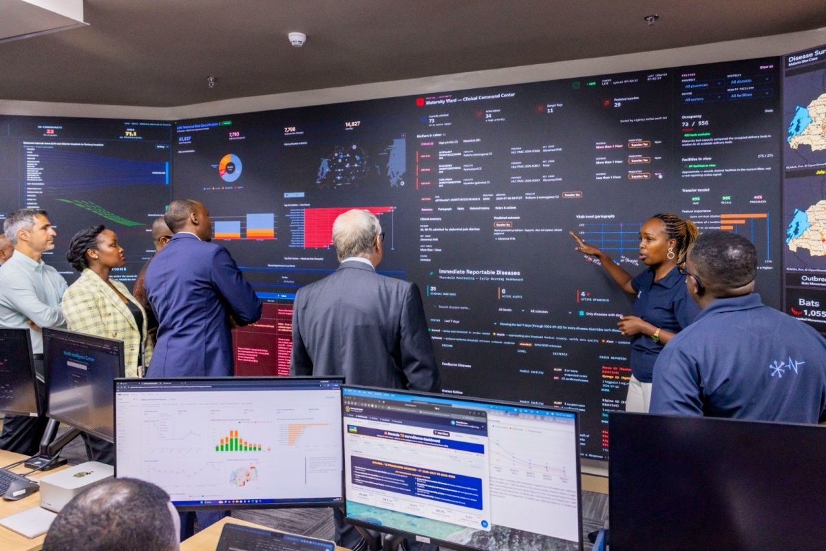 Rwanda’s National Health Intelligence Centre, which uses real-time healthcare data and artificial intelligence (AI) to improve service delivery.