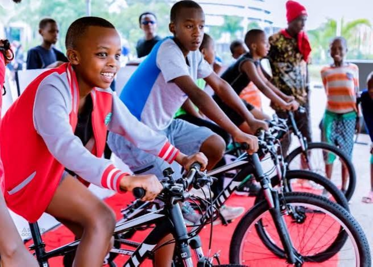 Cycling allows a person to stay active and have fun.