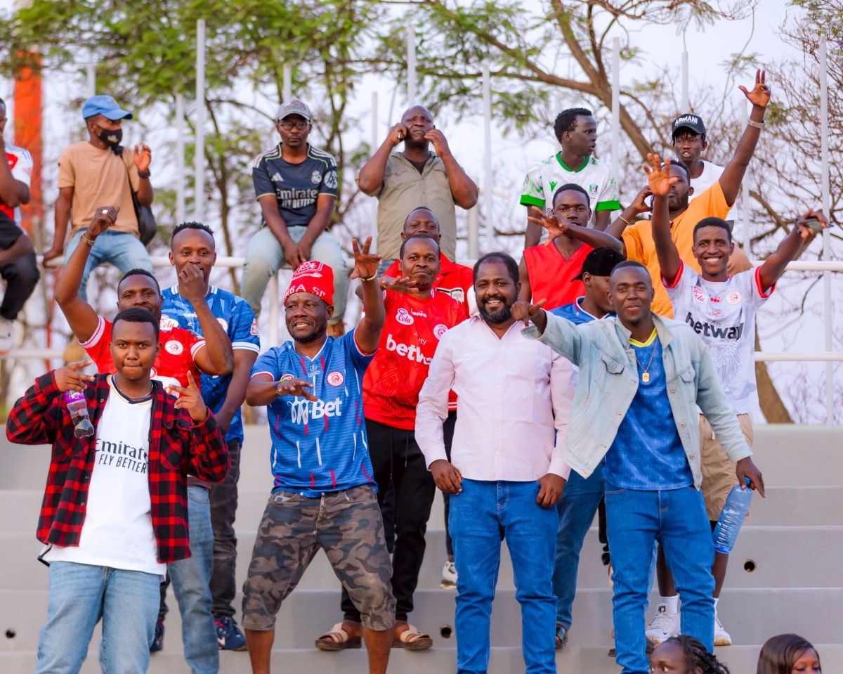 Simba SC fans were present to support their club during Saturday's goalless draw against Mogadishu City FC