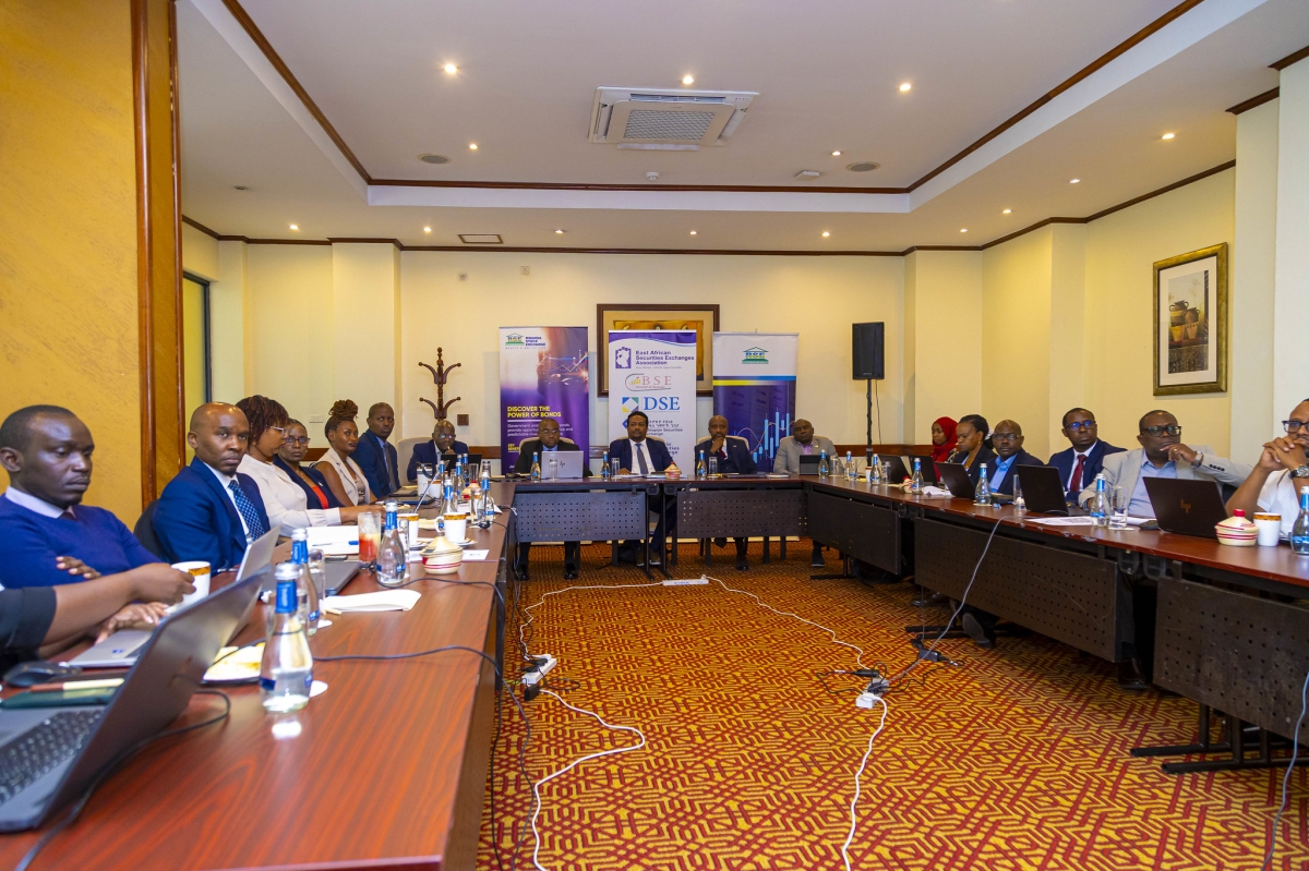 Participants follow a presentation.