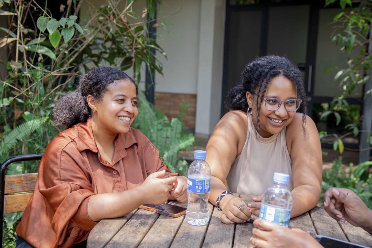 Ethiopian medical doctors Helen Gizachew (L) and Dr. Loza Admassu, founders of Ambucycle, a motorcycle-based emergency healthcare service, speak to The New Times about improving access to emergency care.