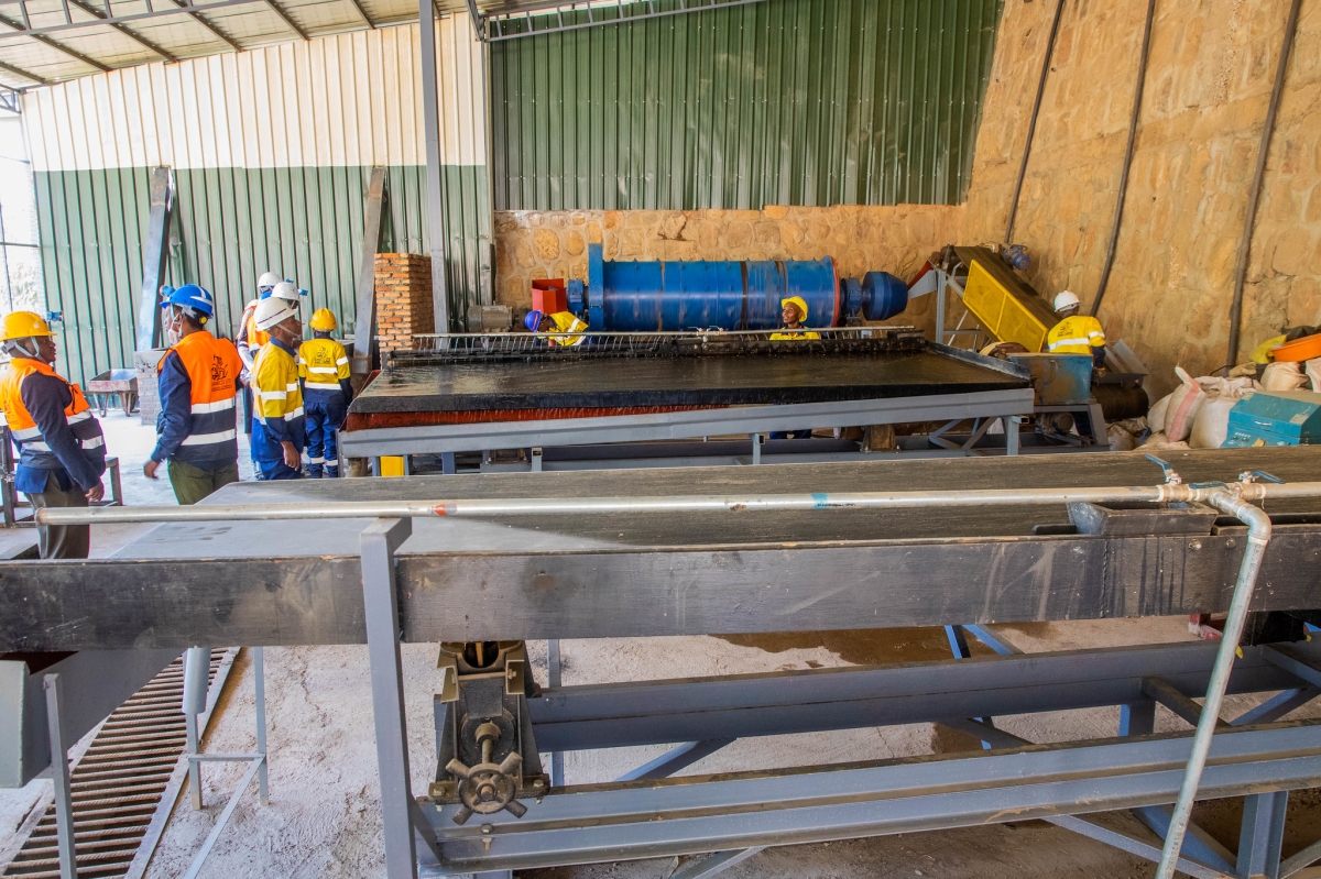 A view of the newly unveiled GAMICO's mineral processing plant. Photos by Craish BAHIZI