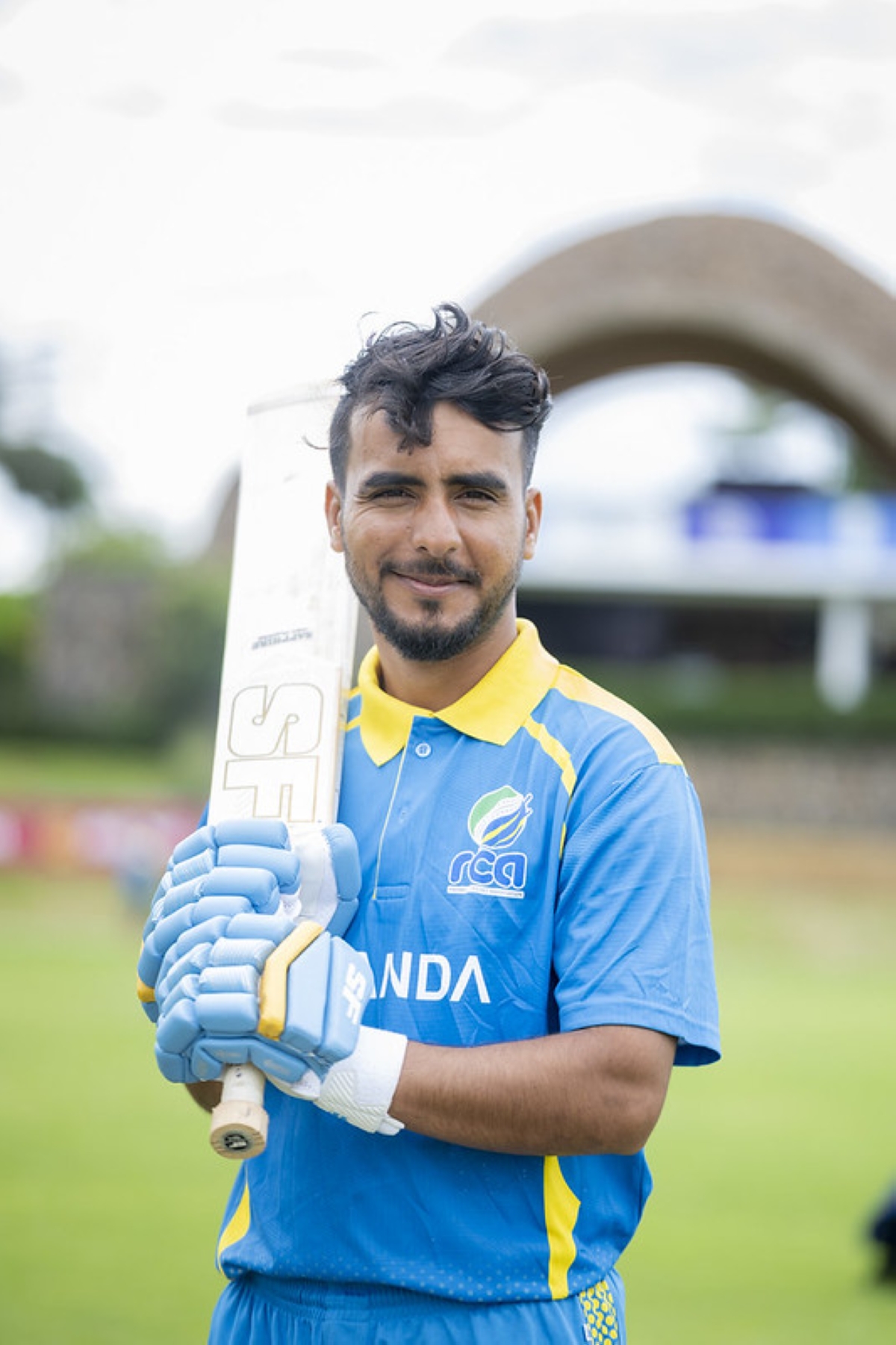 Hamza Khan, Rwanda national cricket team player poses for a photo. Courtesy
