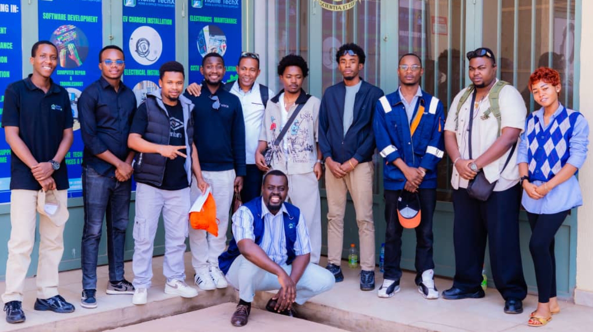 Kigali tech firm shows Mayotte trainees what employers expect. COURTESY.