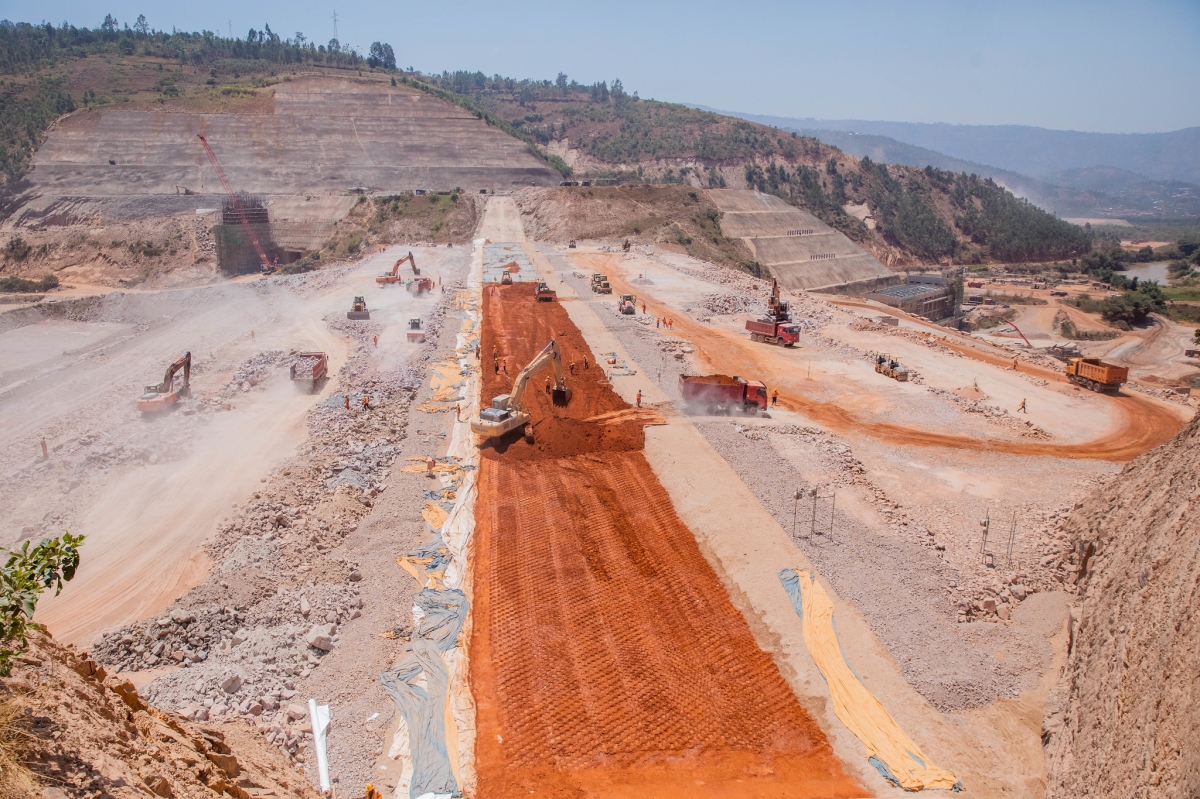 The project is being implemented by Chinese contractor Sinohydro, with engineering and technical supervision provided by international consultants.. Photo by Craish BAHIZI