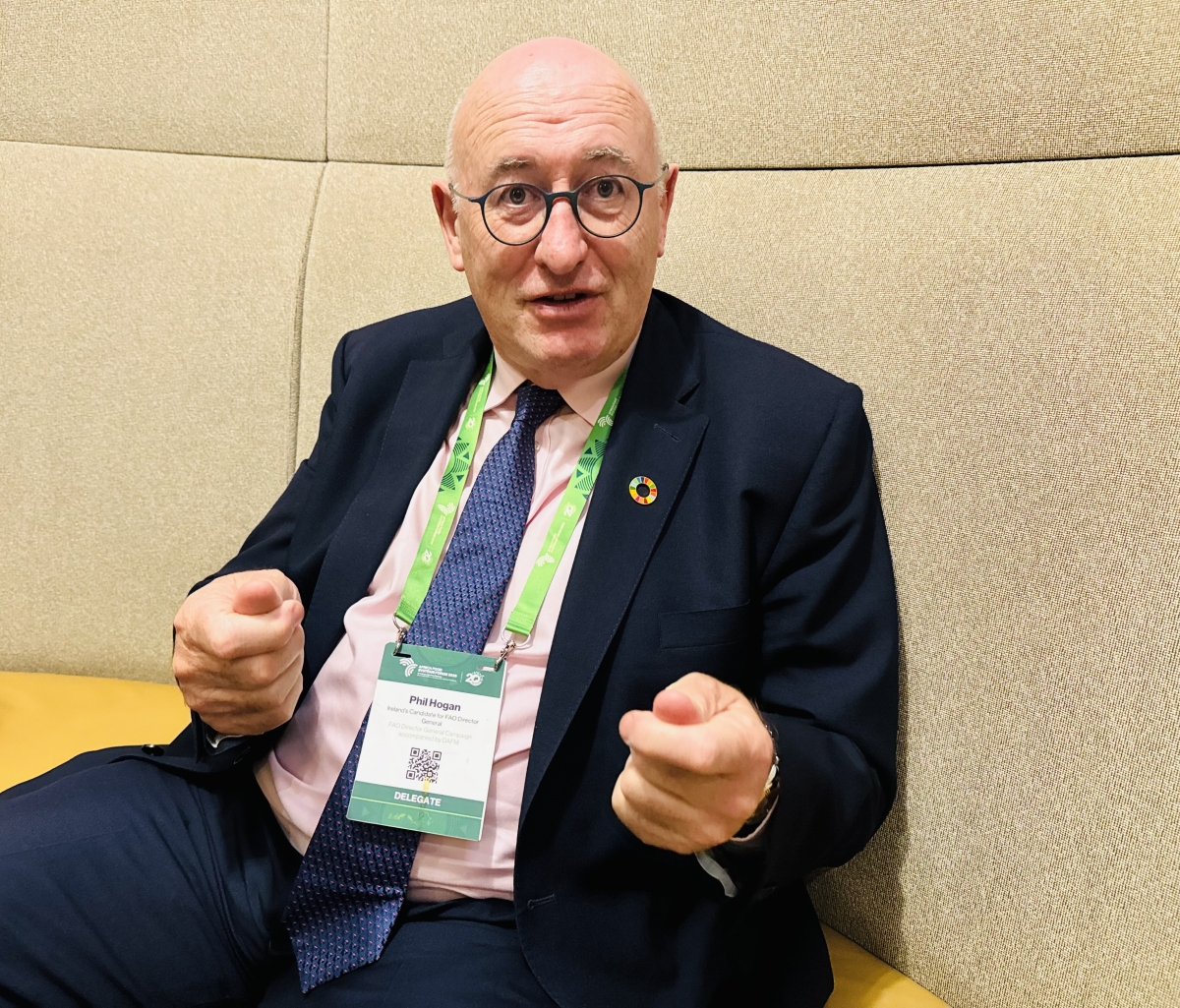 Phil Hogan during an interview with The New Times in Kigali, on September 3, 2026. Photo by Emmanuel Ntirenganya.