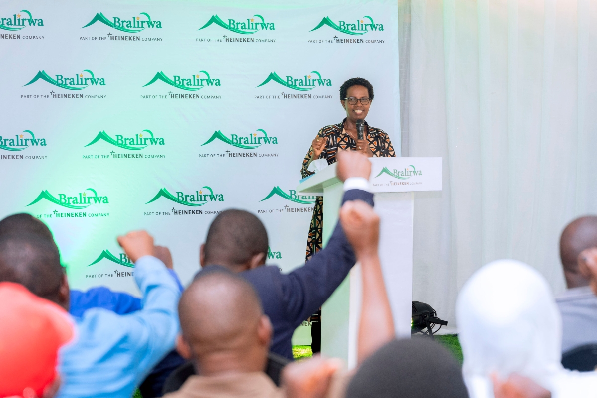 The Vice Mayor of the City of Kigali in Charge of Socio-Economic Affairs, Martine Urujeni, commended BRALIRWA for investing in solutions that d