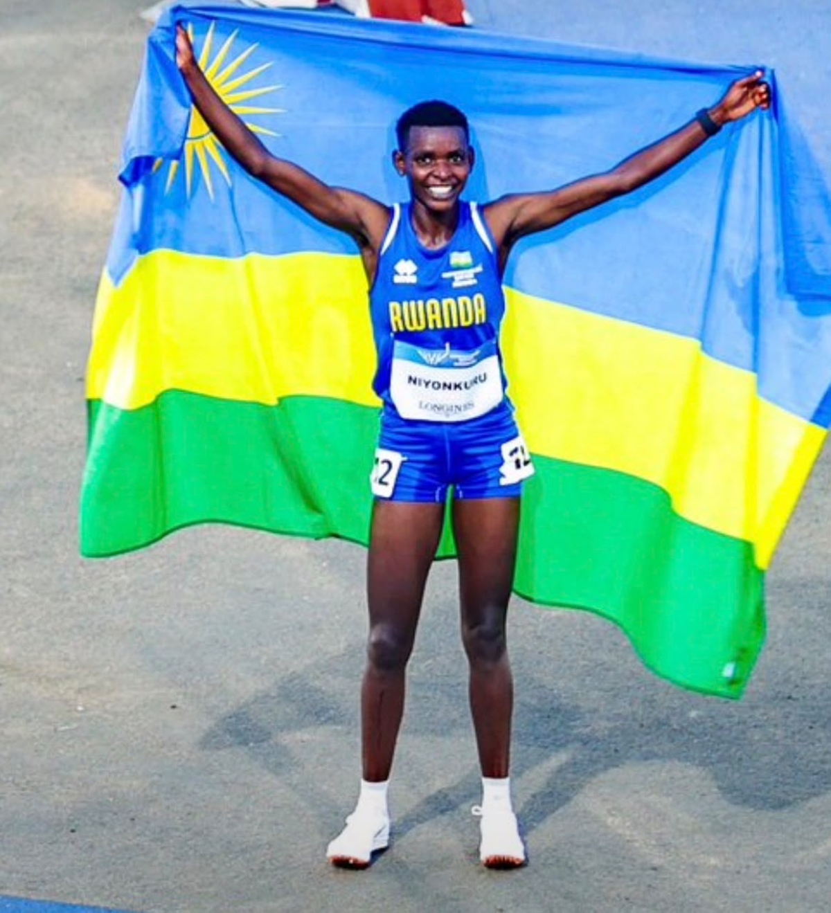 Florence Niyonkuru clocked 1:06:05 to secure third place in the second edition of the championships.