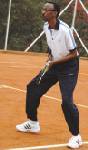 PRESIDENTIAL ACTION: President Paul Kagame in action during yesterdayu2019s BCR Open 2007 Tournament (Photo/ G. Barya)