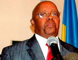 Miko delivering a speech at a function in  which he officially took over Hotel des Mille Collines last November. (File photo)