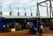 Generators at Jabana Thermo Plant which helped boost electricity supply in the country. Inset, Mirenge. (File photo)