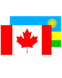 Rwanda and Canadian flags
