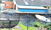 Rwanda Television dishes used for boosting signals. (Photo/G.Barya)