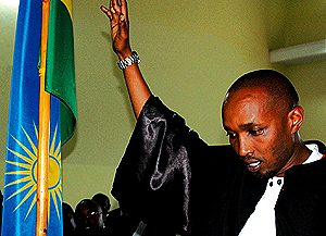 One of the forty new lawyers registered by the Kigali Bar Association on Friday, November 24, making the number of the learned friends 306, the highest in the history of the Rwandan Law Society.