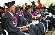 WE VALUE IT: Graduands at Kigali Institute of Education 2007 graduation.