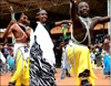 Intore and Amaraba dancers performing