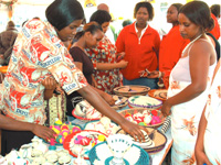 Women display their products as part of the celebrations (Photo / J. Mbanda)