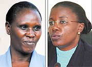 Dr Gahakwa (left) and Dr Mujawamariya.