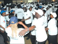 RPF cadres in a celebratory mood. (File photo)