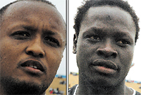 Jimmy Gatete (left) and Okello Shaka