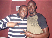 Doing it all: Frank Joe (right) with Professor Jay.