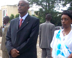 Burundi Vice President Yves Sahinguvu and his wife. (Photo Agencies)