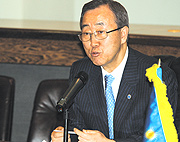 UN Secretary General Ban Ki Moon.