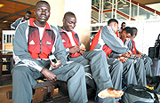 Sudanu2018s national football team on arrival at Kigali International Airport yesterday. (Photo/ E. Mucunguzi).