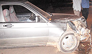 Smashed: The result of a drink driving accident. (Photo / K. Scroggins).