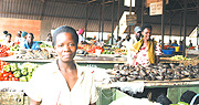 Women busy in Kimironko market. (Photo/ E. Mucunguzi).