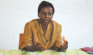 Minister of Information Louise Mushikiwabo. (File photo).