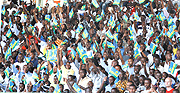 Thousands of football fans yesterday thronged Nyamirambo  stadium to witness Amavubi stars wallop ,Mauritania 3-0 in a 2010 World Cup qualifier. (Photo E. Mucunguzi).