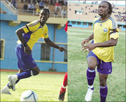 SCORED SECOND GOAL: Olivier Karekezi(L), ON TARGET: Saidi Abedi Makasi(R)