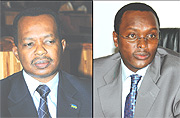 Vincent Karega (L) and Emmanuel Hategeka (R).