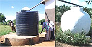 Rain water harvesting.