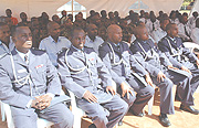 Some of the Air Force graduands at the ceremony yesterday. (Photo/J. Mbanda).