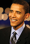 Barack obama eyes  the White House